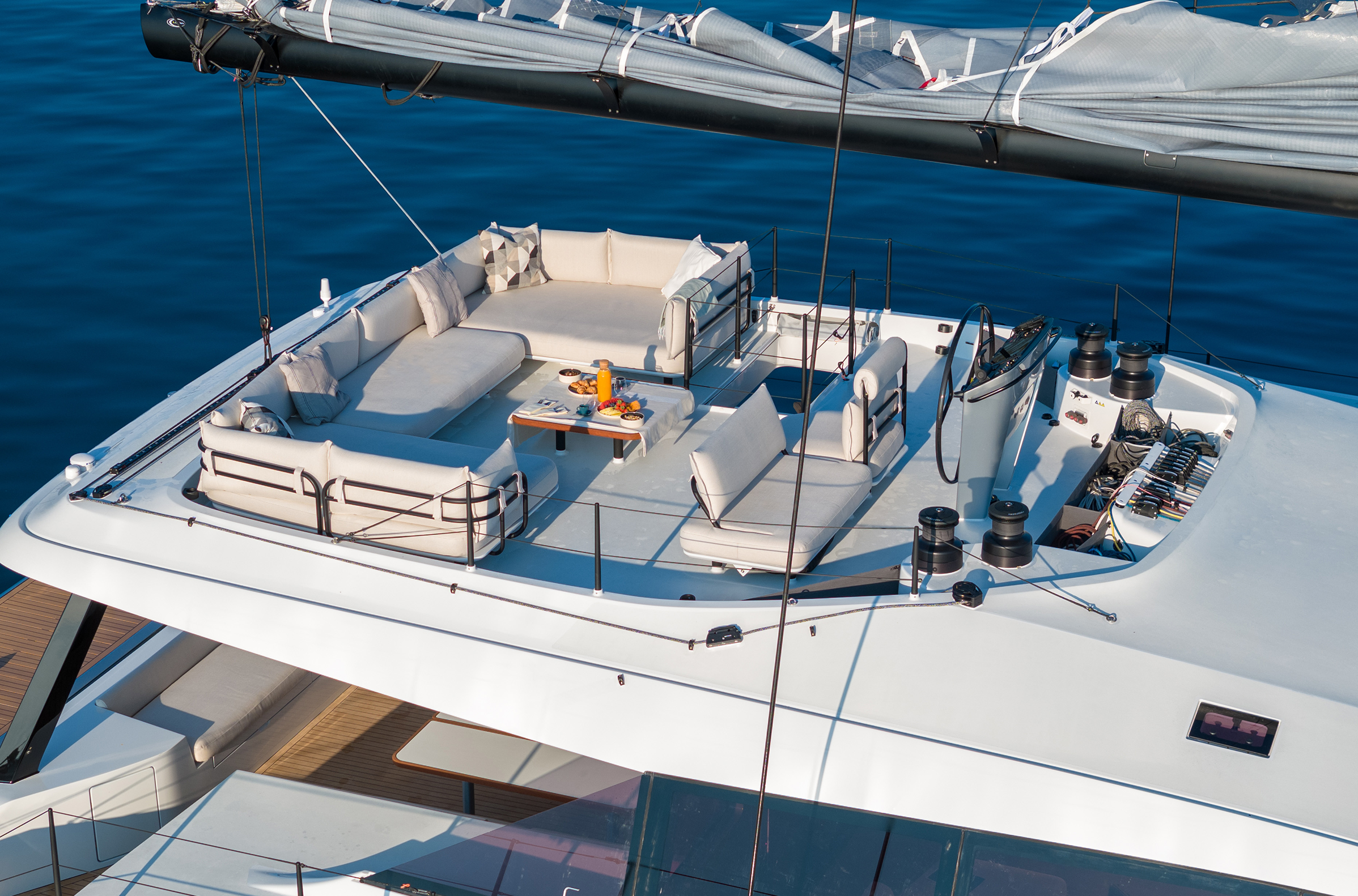 Gunboat 72 Flybridge close up