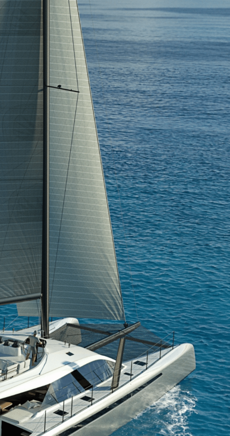 luxury catamaran cruising yacht